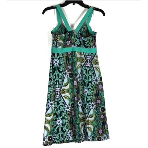 Prana Amaya Floral Print Racer Back Dress Sz:M - Picture 2 of 10